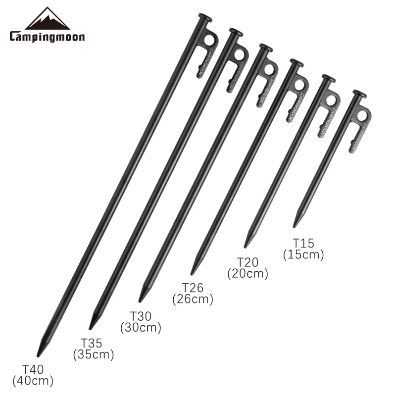 15-45 см серебристый и черный цвет высокопрочные стальные металлические черные колышки для палатки для кемпинга на открытом воздухе колышки для пляжа и снега