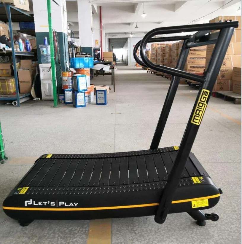 Home Use gym Fitness slim walking pad air runner non self powered running curved treadmill