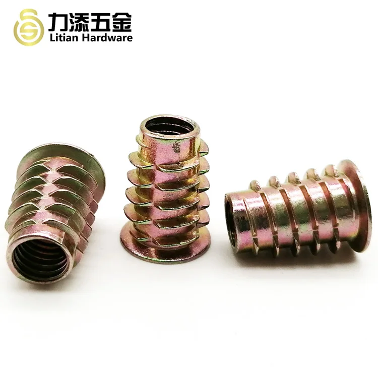 Furniture Wood Insert Nut B-Nut M5 M6 M8 Threaded Inserts F Wood Nut