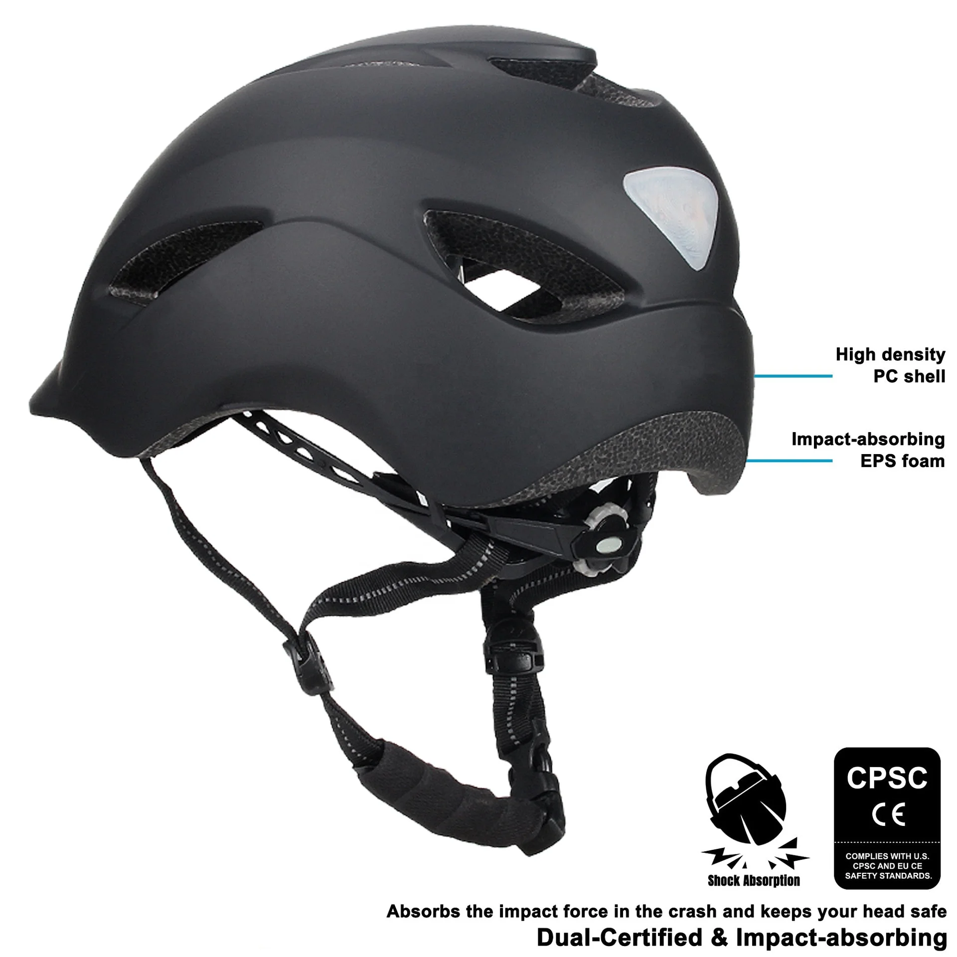 Custom Helmet Manufacturer Japan Cycling Helmet Adult Scooter Electric Bike Helmet With Flashing Lights