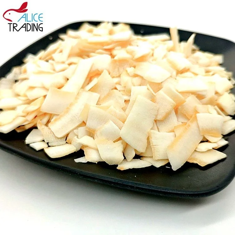 China Crispy Coconut Chip Snacks Roasted 100% Natural Dried Coconut chips