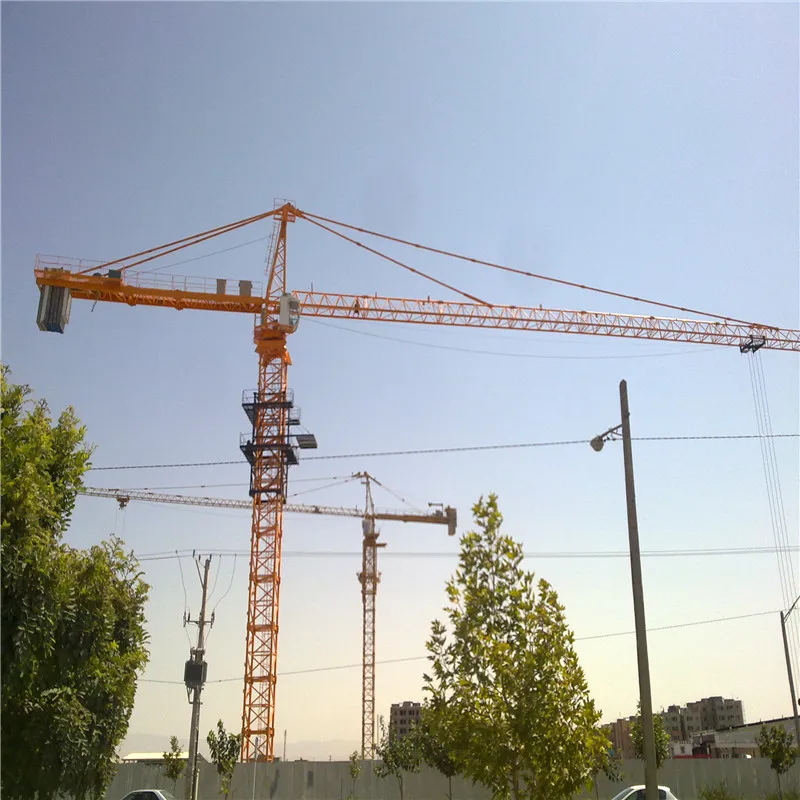 QTZ80 (5612) 6ton  popular topkit/hammerhead electric construction tower crane