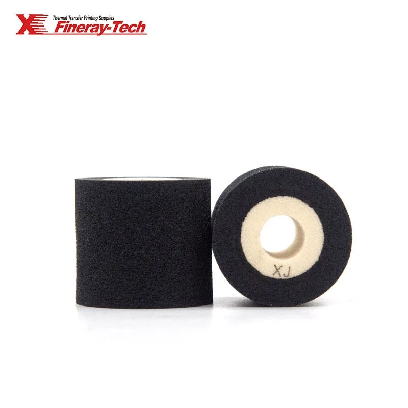 XJ 35mm*35mm Type Black Hot Coding Ink Roller Plastic Bag Band Sealing Sealer Machine Date Printing Hot Ink Roller