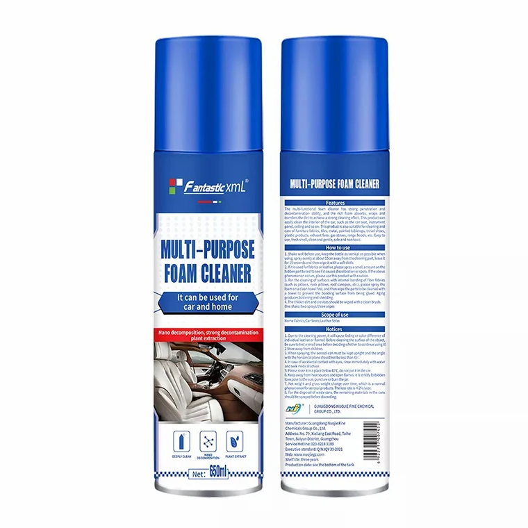 High quality factory wholesale prices 650ml Private label best multifunction multi purpose car interior foam cleaner spray