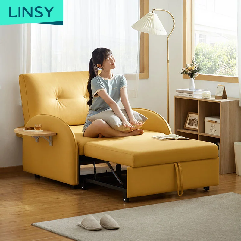 Luxury Fabric Chair One Seat Home Foldable Sofa Bed