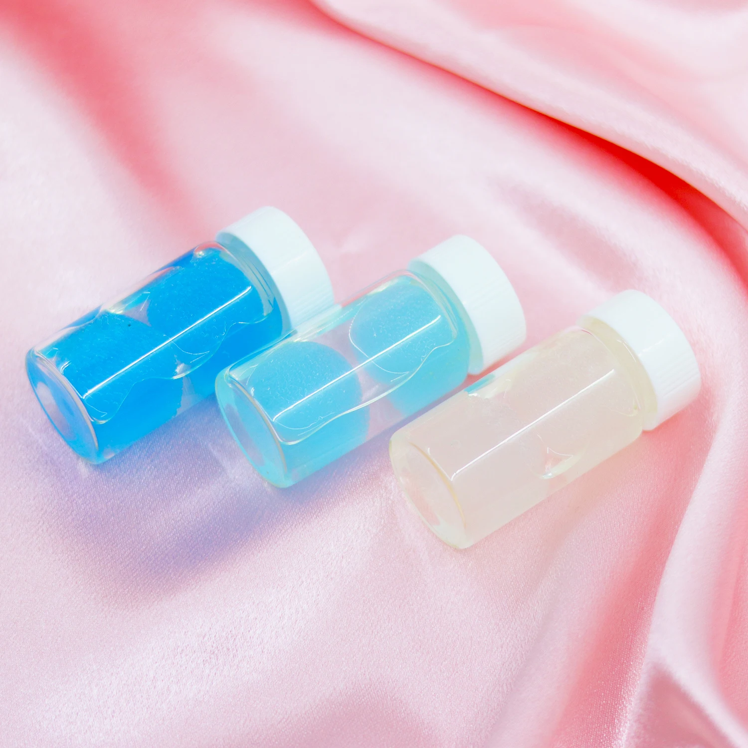 Private Label Eyelash Tweezers Glue Cleanser With Sponge Ball 30ml Fall Prevention Plastic Lash Tools Tweezers Cleanser