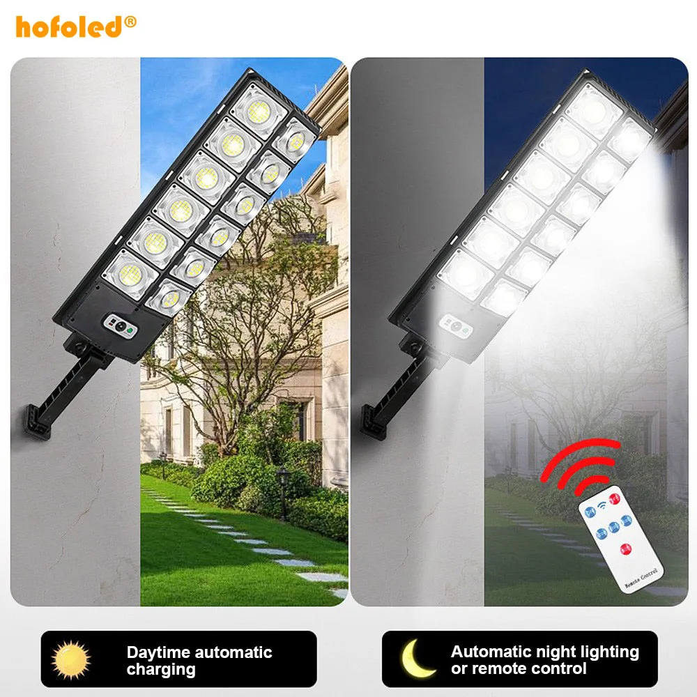 All In One Integrated IP65 SMD LED Outdoor Radar Sensor Solar Panel Street Light With Remote Control Solar Street Light
