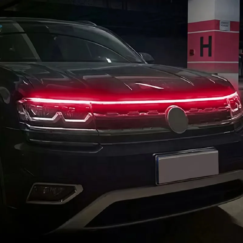 Светодиодные дневные ходовые огни пусковой капот автомобиля декоративные фонари для автомобильного капота направляющая декоративная окружающая лампа 12 В/1 5