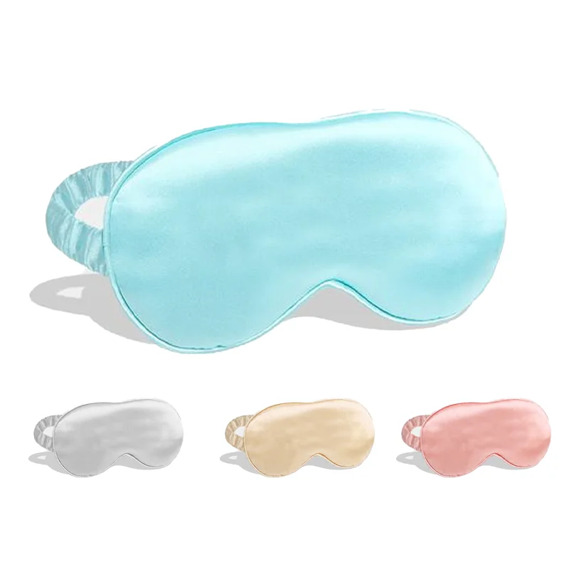 6A grade silk eye mask silky anti-wrinkle hyaluronic acid silk eye mask shading adjustable mulberry silk eye mask