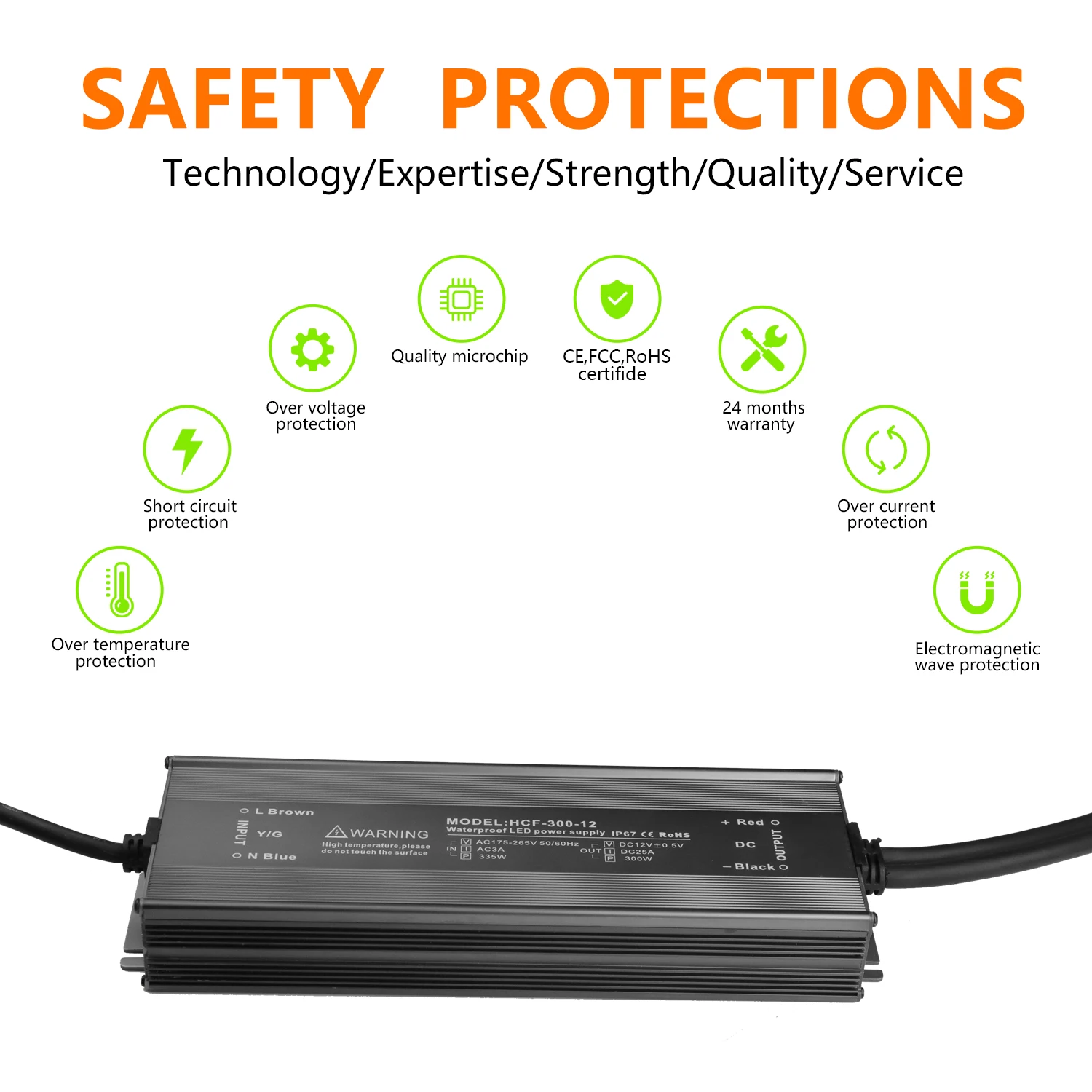 Allooking 3C Hardwired Led Driver Factori 63V 230V Ip65 Driver Led 5W 10W 12W 600W 680W 80Ma