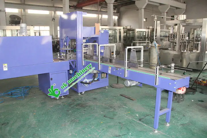 Full Automatic Water / Beverage Film Shrink Wrapping Machine For Pet Bottle