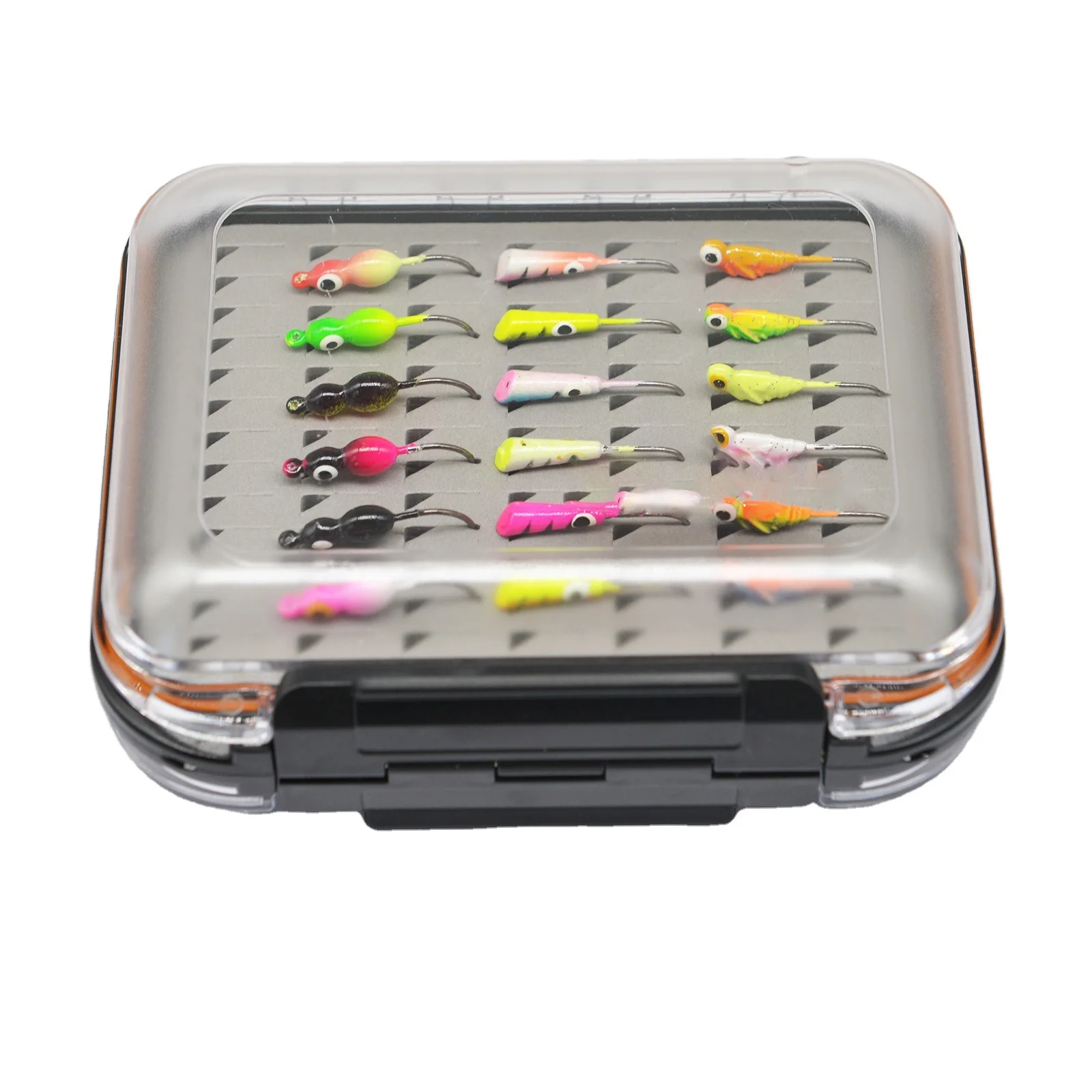 Lead Ice Fishing Jig Box ,Winter Mini Lead Ice  Jigs, Ice Fishing Jig Head Hook Lure