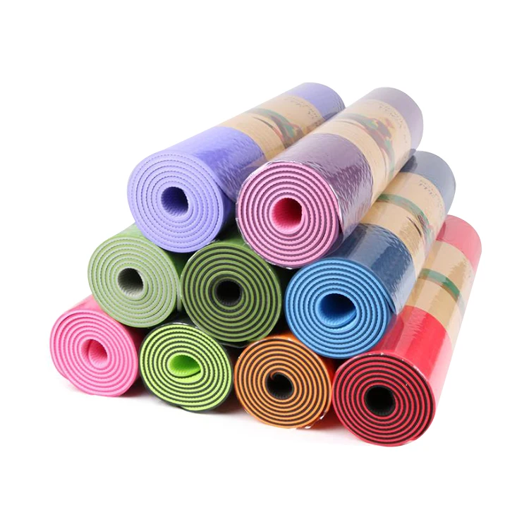 
Double Color Non-slip Tpe Yoga Mat Quality Exercise Sport Mat For Home Gym Fitness Equipment 