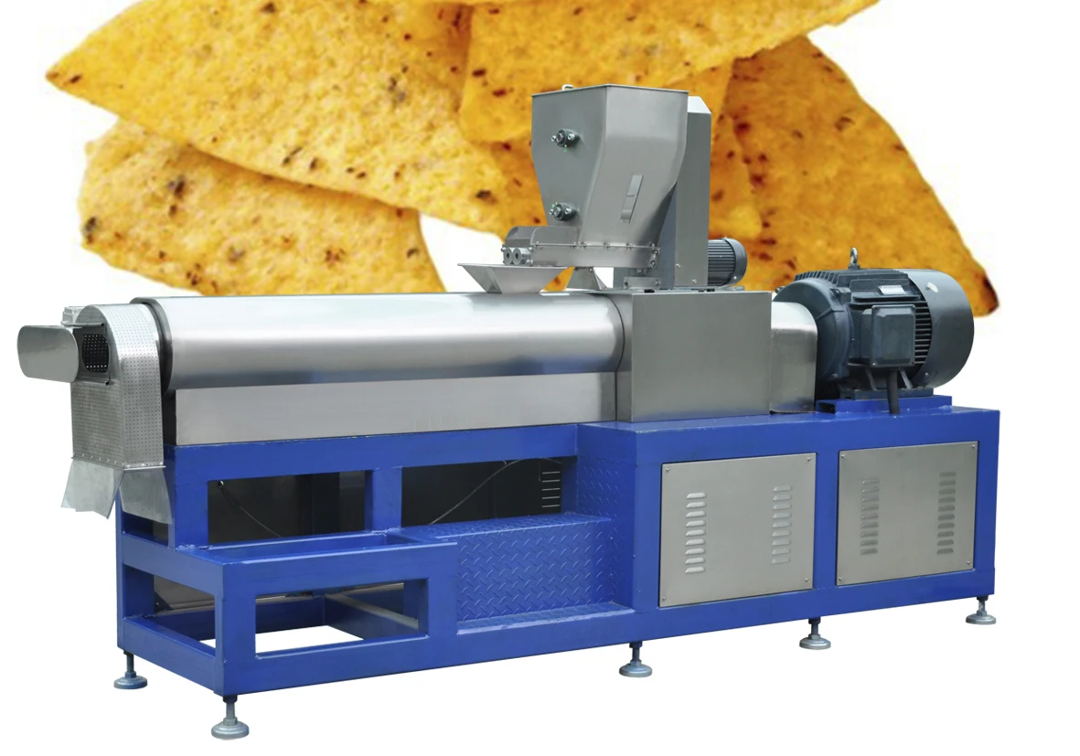 Best price CE automatic fried flour chips snack fry corn chips making processing machine