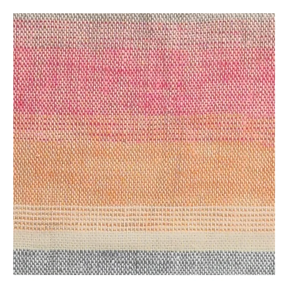 
Fabric for Shirt Wholesale Soft Cotton Linen Dress Plain Fabric Colorful Horizontal Strip Fabric 55%Linen 45%Cotton 