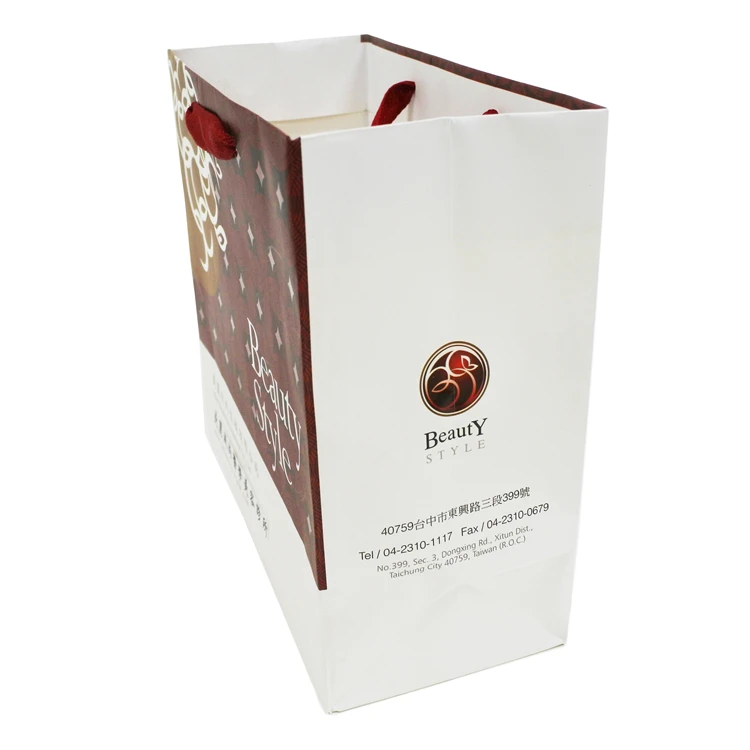 Taiwan Paper bags with handle Custom Luxury Paper Shopping Bags