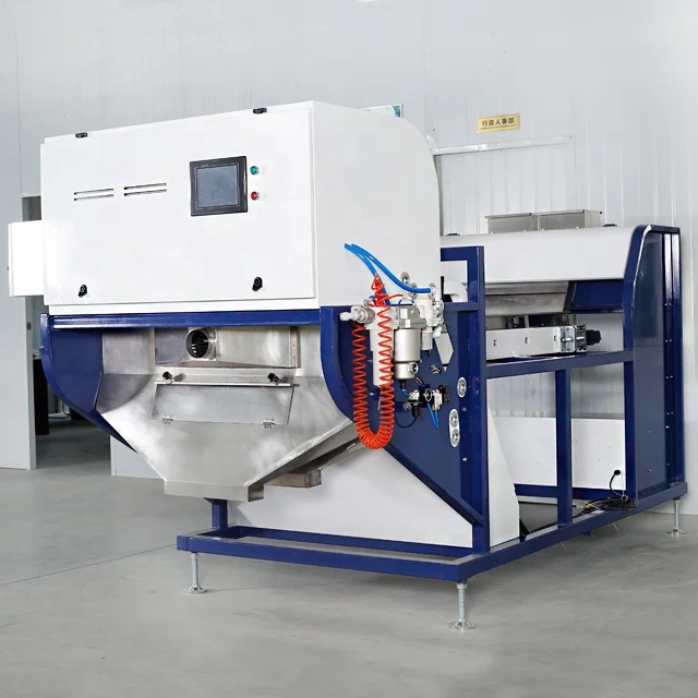 Belt type optical color sorter dried shrimp color sorting machine