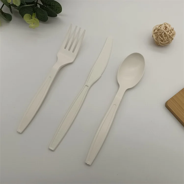 Cutlery Sets Flatware 3pcs Plastic ecofriendly Cutlery Biodegradable Plant Based Cutlery