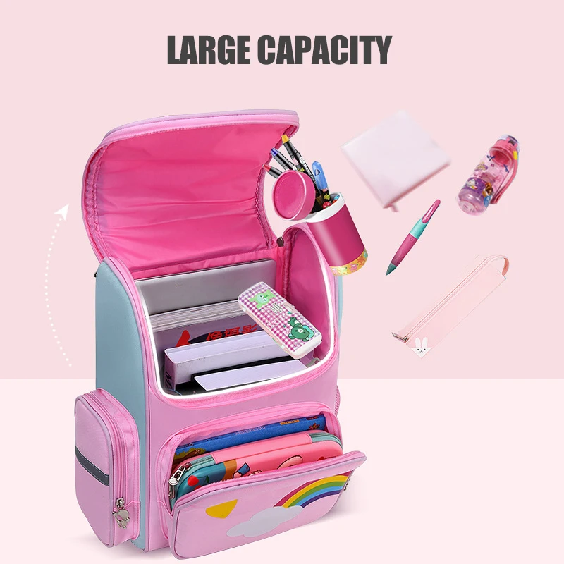 Free Samples Custom Logo Unisex Toddler Children Schoolbag Cartoon Unicorn Bag Bookbag School Backpack For Kids