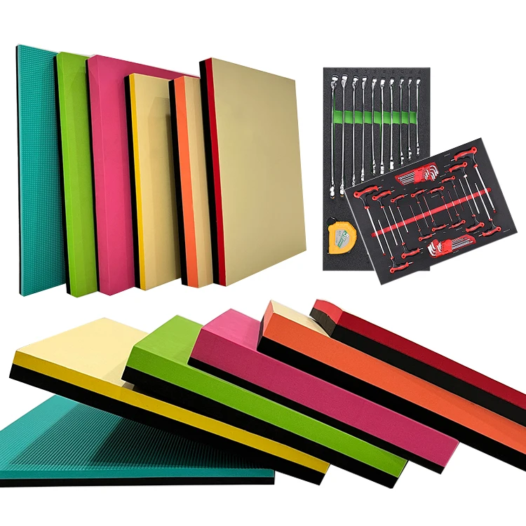 Customize cnc cutting foam inlay eva epe foam sheet cheap kaizen shadow foam inserts for tool organization