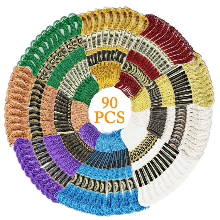 8M Metical Yarn DIY Colorful Metallic Thread Embroidery Thread Cross Stitch Wiring Manual DIY Color Thread