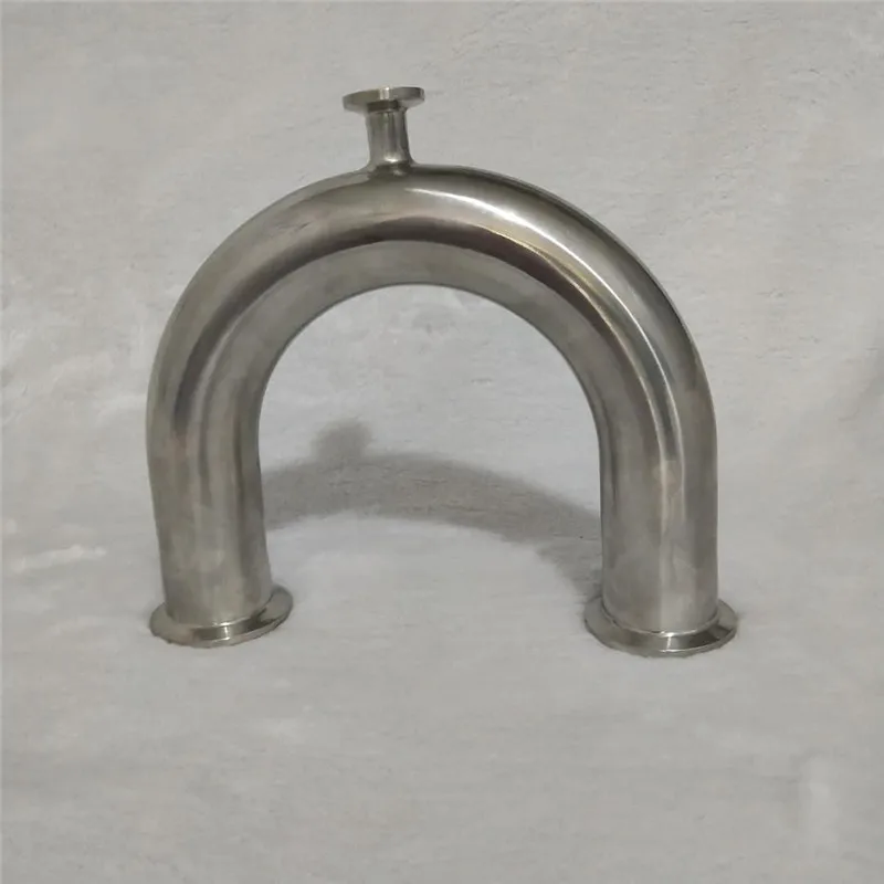 China high quality and factory price Sanitary U Type Tee, Stainless Steel 304/316 used in food /beer/chemical/beverage