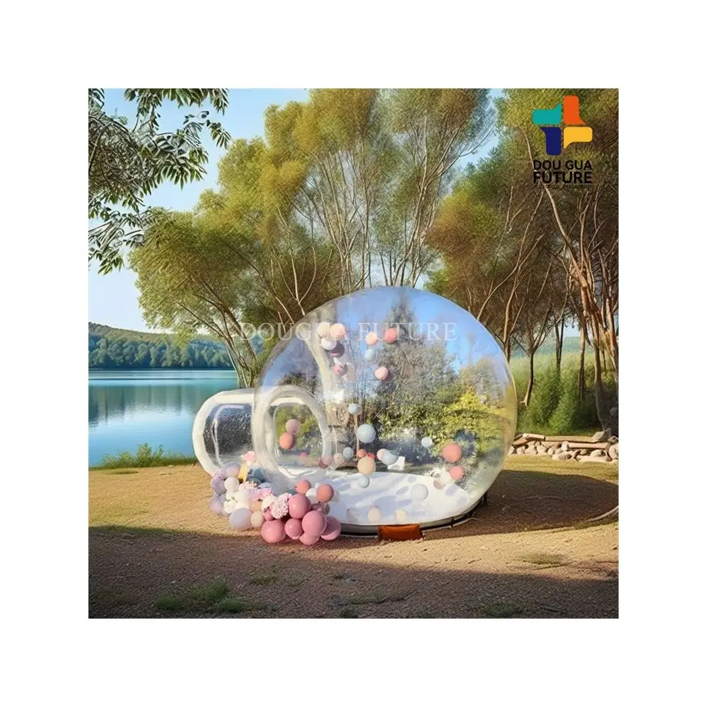 Inflatable Bubble Soccer Ball Tent for Outdoor Camping and Party Hire with Balloons Photo booth machine hot air balloon