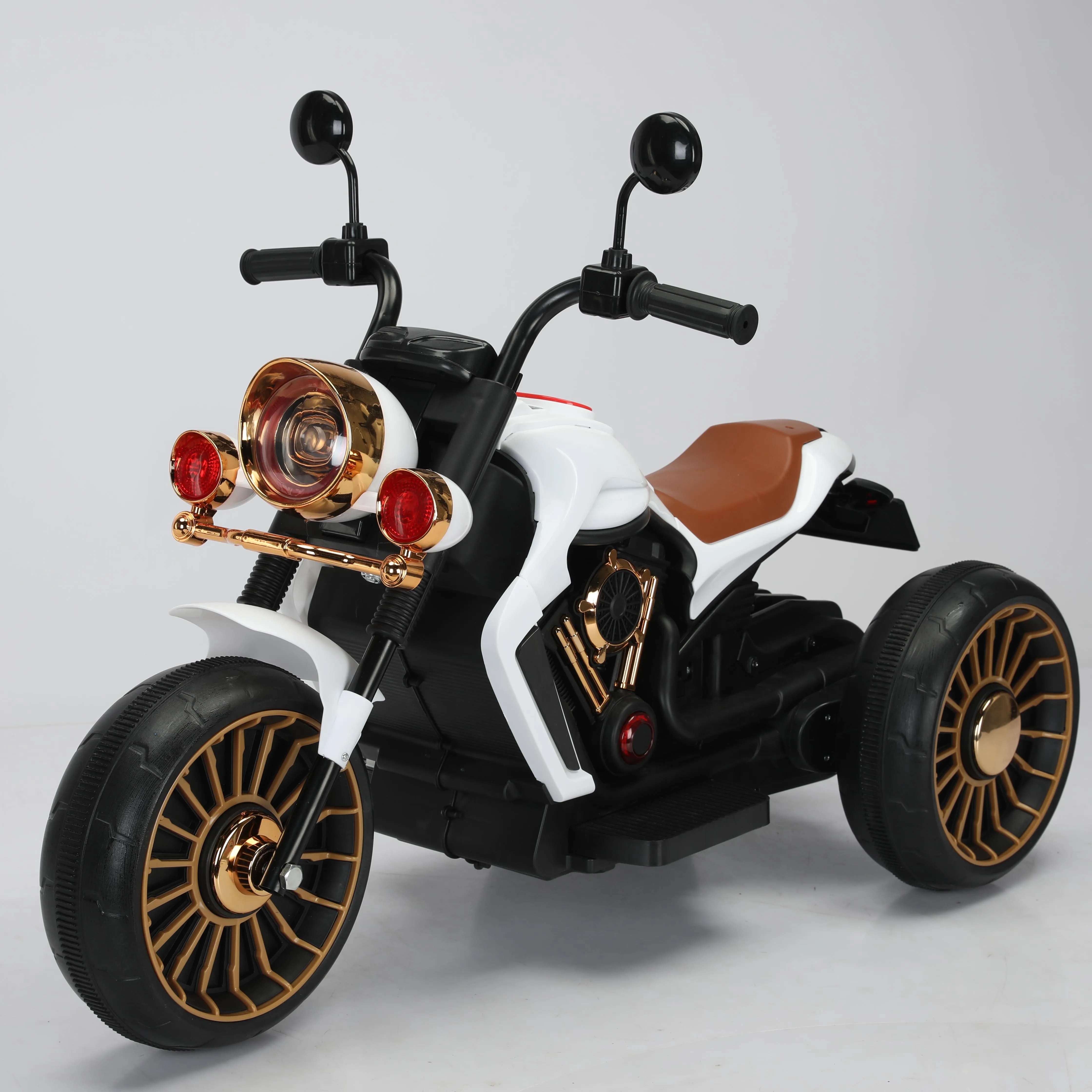 Recharged Motor Tricycle for Kids Children Electric Motorcycle with 3 Wheels Music