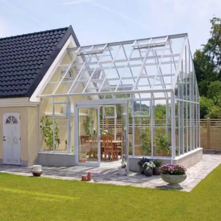 Веранда Glas Huizen современный Викторианский комплект для загара 4 сезона алюминиевая рама закаленное стекло использования в саду