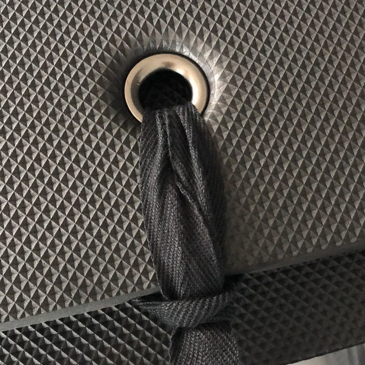 Outdoor EVA foam camping mat Black closed cell foam mat XPE outdoor training waterproof  sleeping mat Field training foam pad