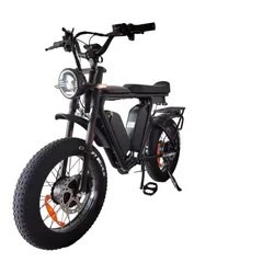 electric bike dual motor dual lithium battery 2000 watt full suspension fat tire mountain bicycle electric hybrid bike for man