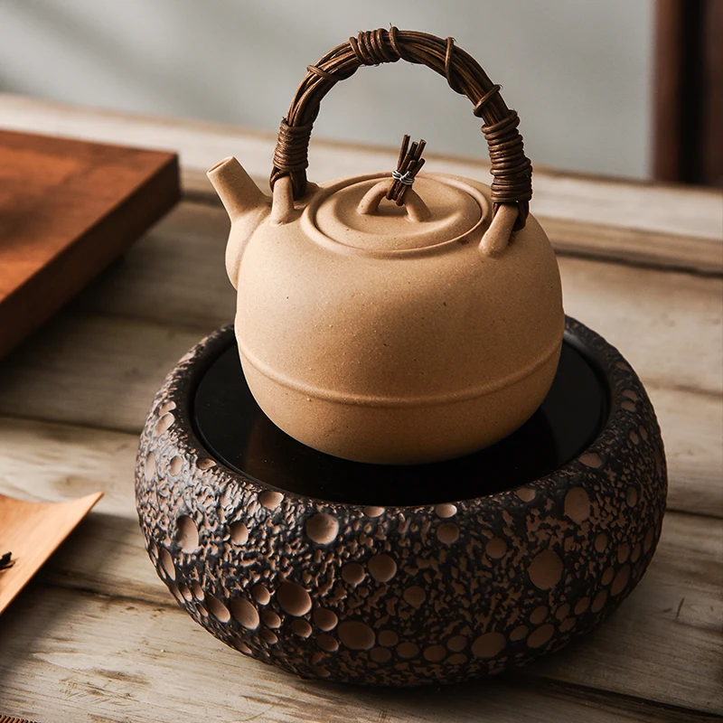Японский чайник керамические горшки из ротанга в форме яблока кухонный