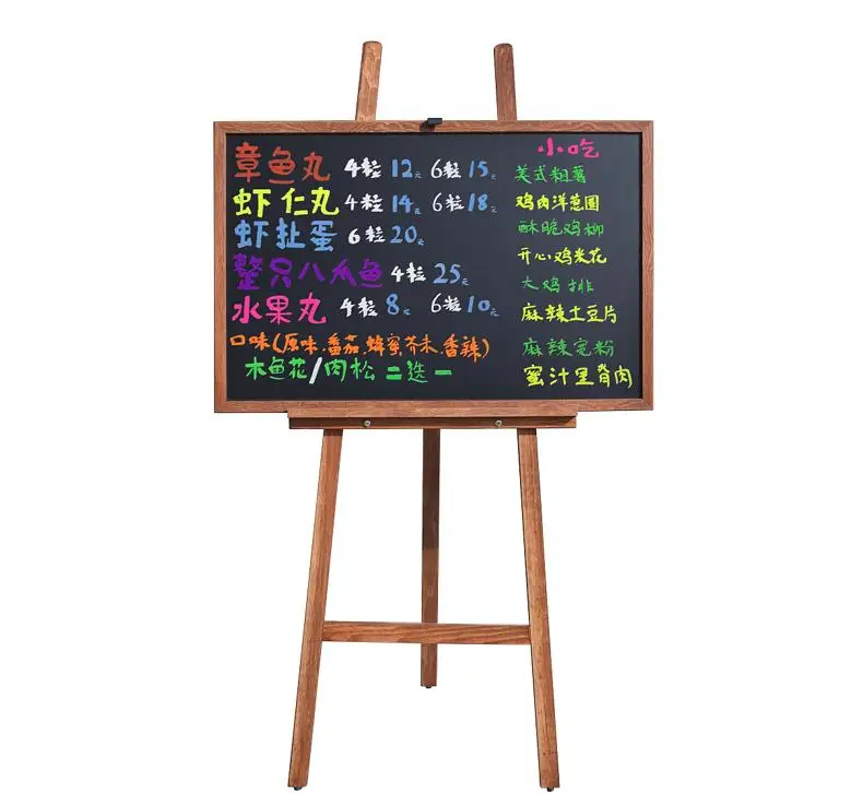 
Wooden Easel for blackboard; Antique finishing wood board stand; Various style and sizes available; OEM designs are welcome 
