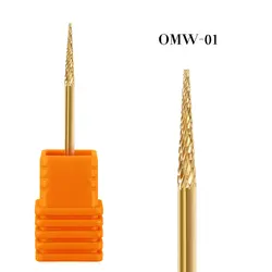 20 sizes blue gold colorful High quality luxury Color plated alloy tungsten steel grinding head Nail Drill Bits