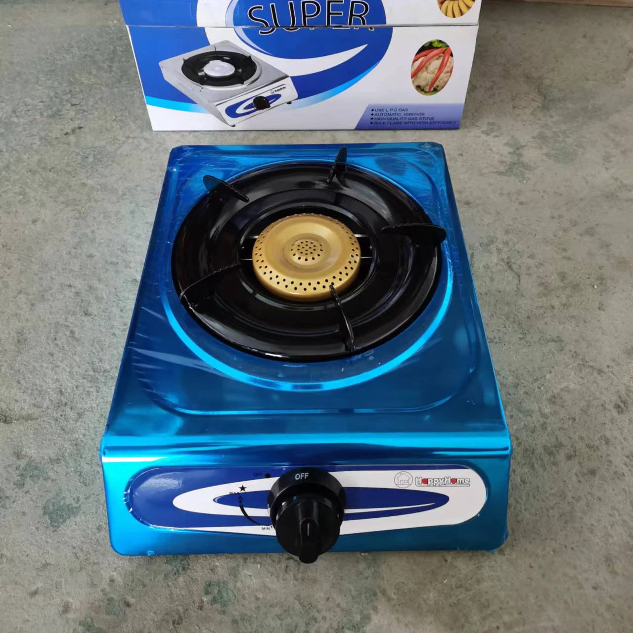 OEM China auto ignition table top small low price gas 1 burner stove