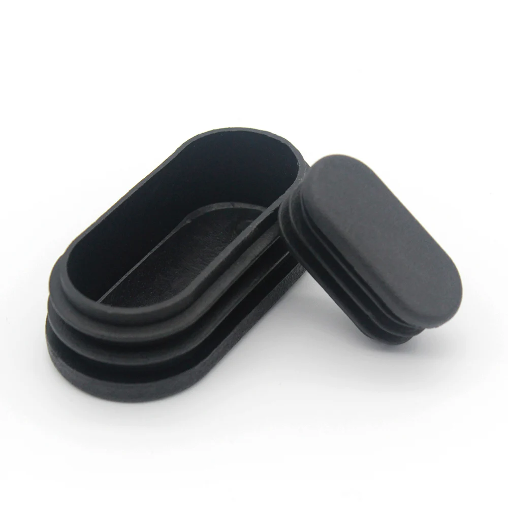 Wholesale aluminium chair leg  plug rectangular furniture plastic end cap for tubing pipes