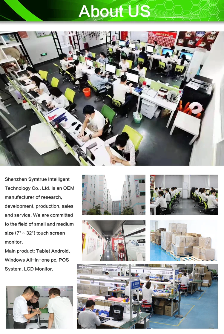 Front Camera Touch Panel Pc 15.6 Inch Industrial Desktop All In One Tablet For Data Visualization