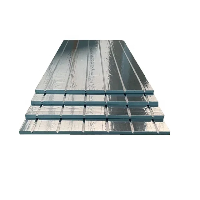 
Hydronic radiant heating floor panels for heat system 