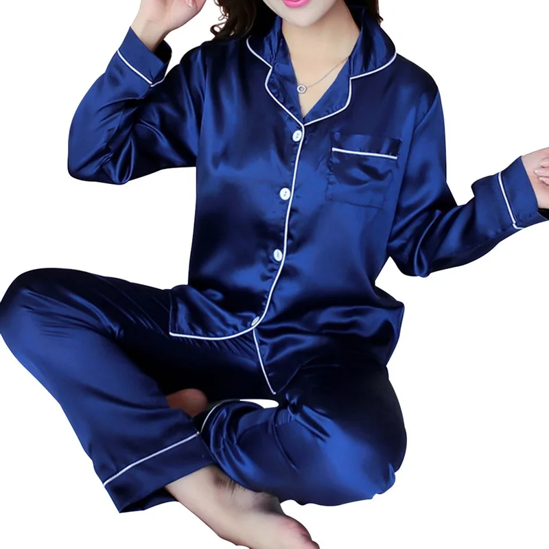 
Hot Style Home Wear Pajamas Suit Autumn Winter Long Sleeve Pants Pajamas for Women 