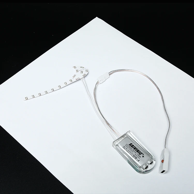 China Factory Led Lighted Custom Clothes LED Light Up  Strip Toys Led Flashing Shoe Display Light