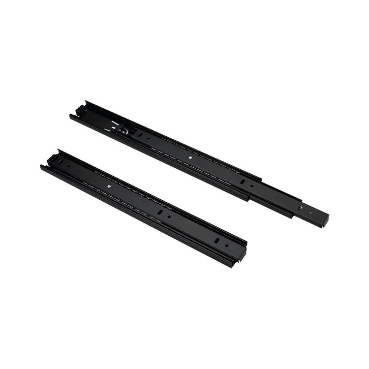  China hardware тонкий heavy duty 3 сложения шариковый подшипник мягкое закрытие железнодорожных кабинет телескопическая раздвижная направляющих для выдвижения ящика