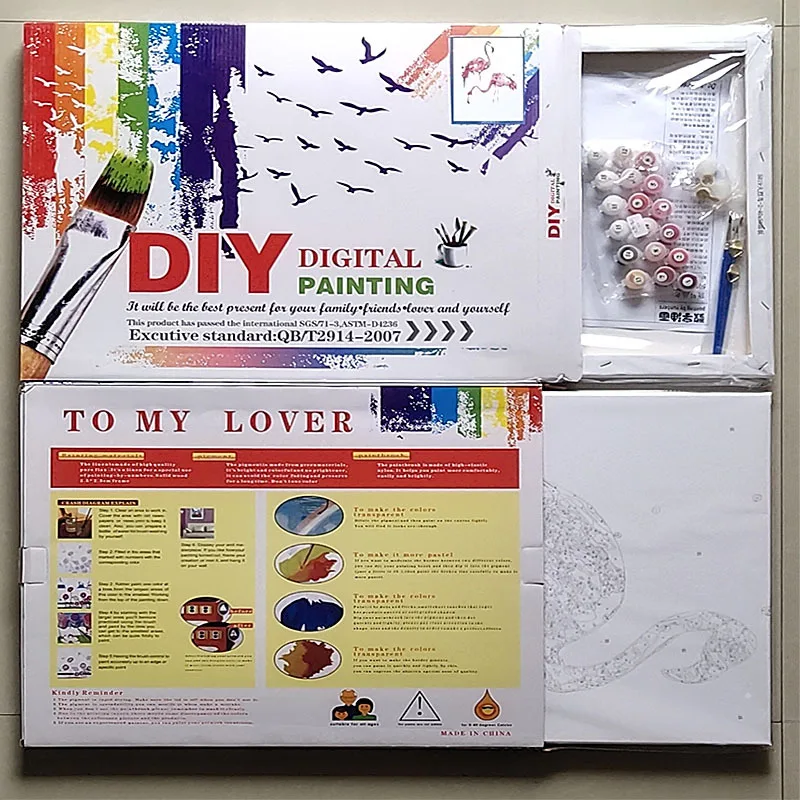 DIY ручная роспись цифровая картина маслом Акриловая начинка трансграничные киоски 40*50