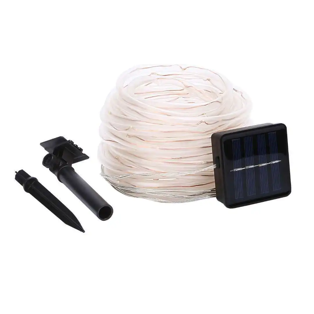 Copper wire lamp string outdoor waterproof courtyard holiday decorative factory direct solar hose copper LED