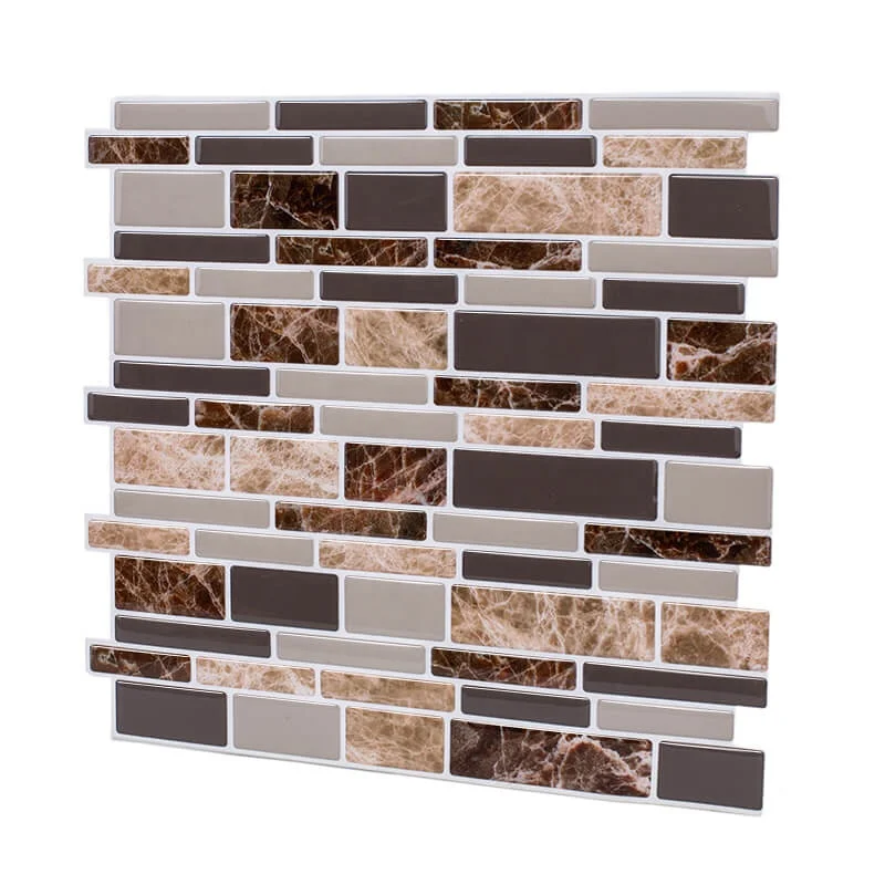 
Thicker Upgrade Peel and Stick Kitchen Back Splash Wall Sticker Faux Ceramic Tile Design 