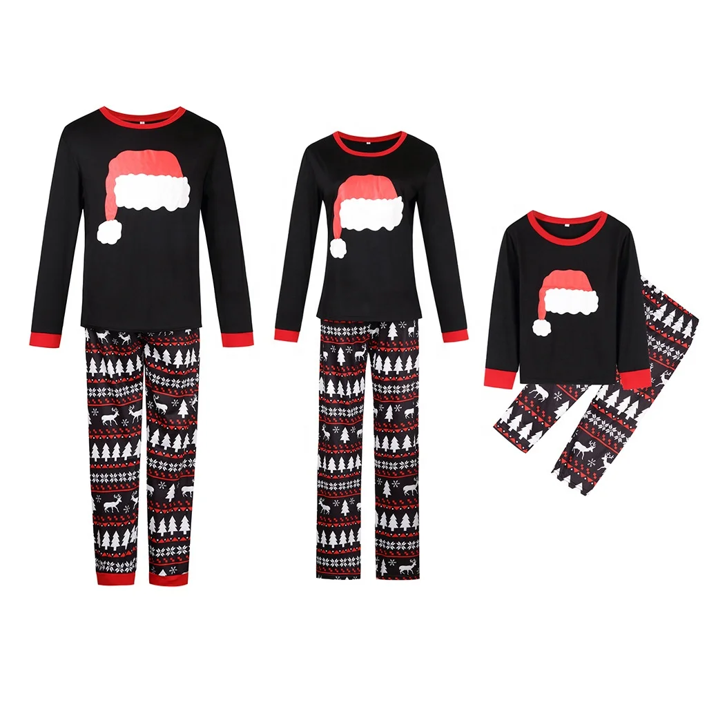 
Popular Womens Men Tracksuits Girls Boys Kids Striped Sleepwear Clothing Sets Family Matching Outfits Christmas Onesie Pajamas 