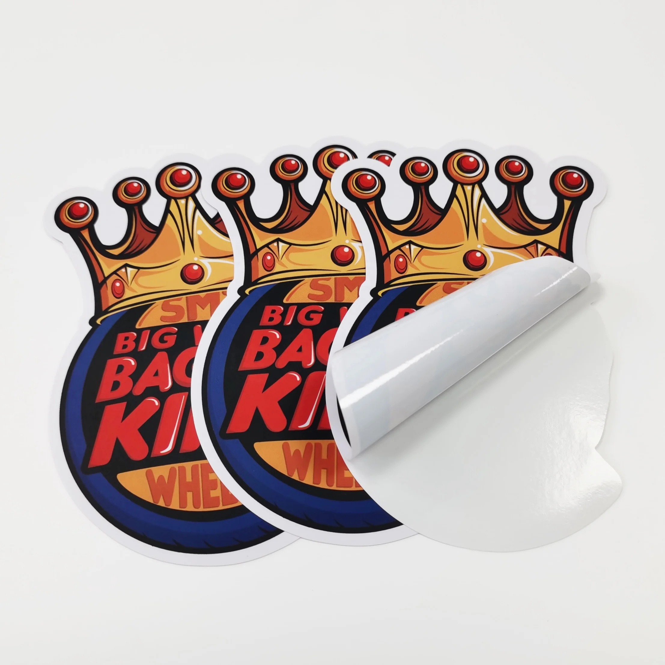 Brand New Crystal Code Logo Self Adhesive Vinyl Kiss Sheet Window Stickers Custom Waterproof Die Cut Sticker