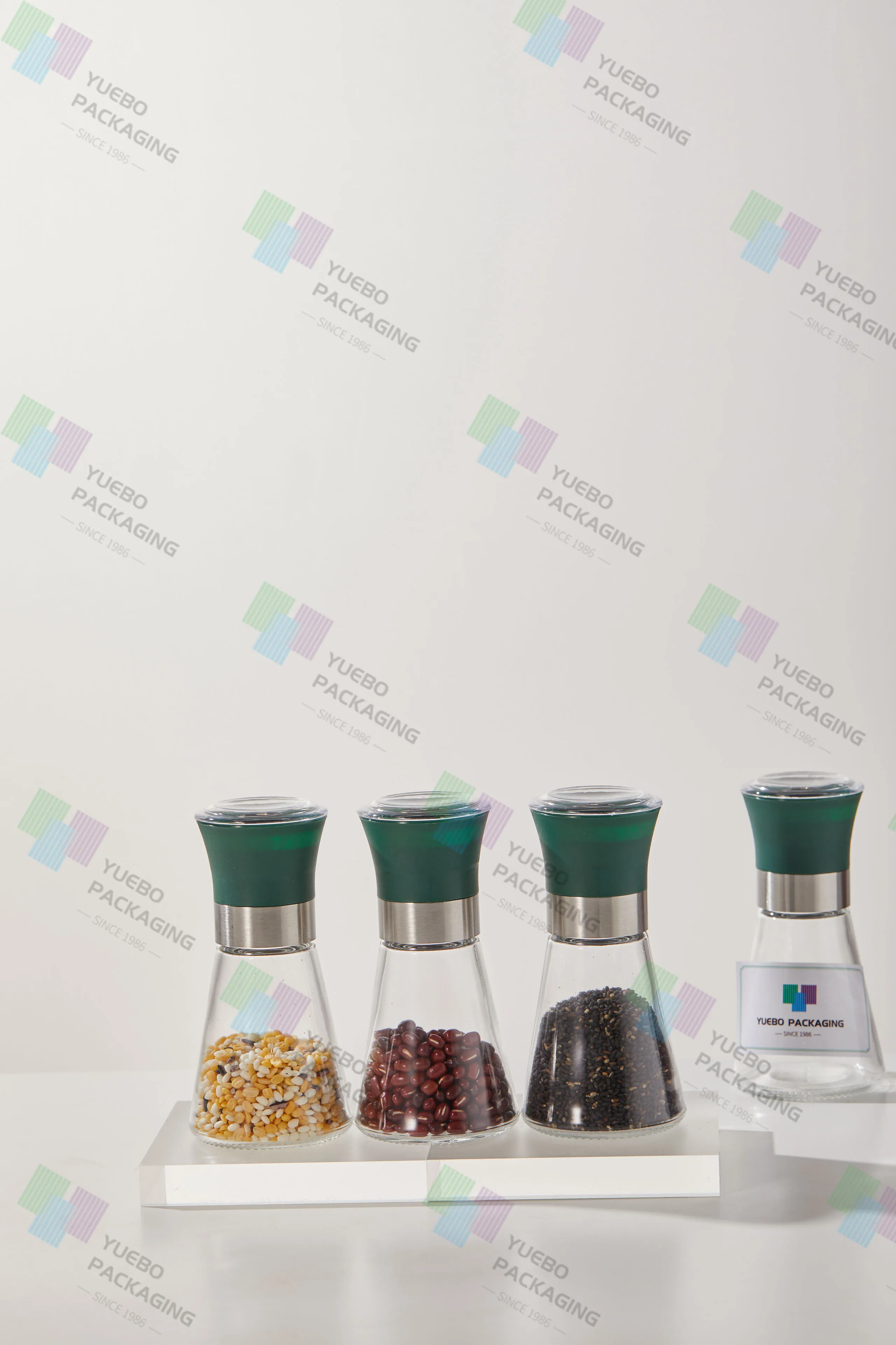 180ml Adjustable Coarseness Pepper Grinder Set Stainless Steel Salt & Spice Mill Refillable