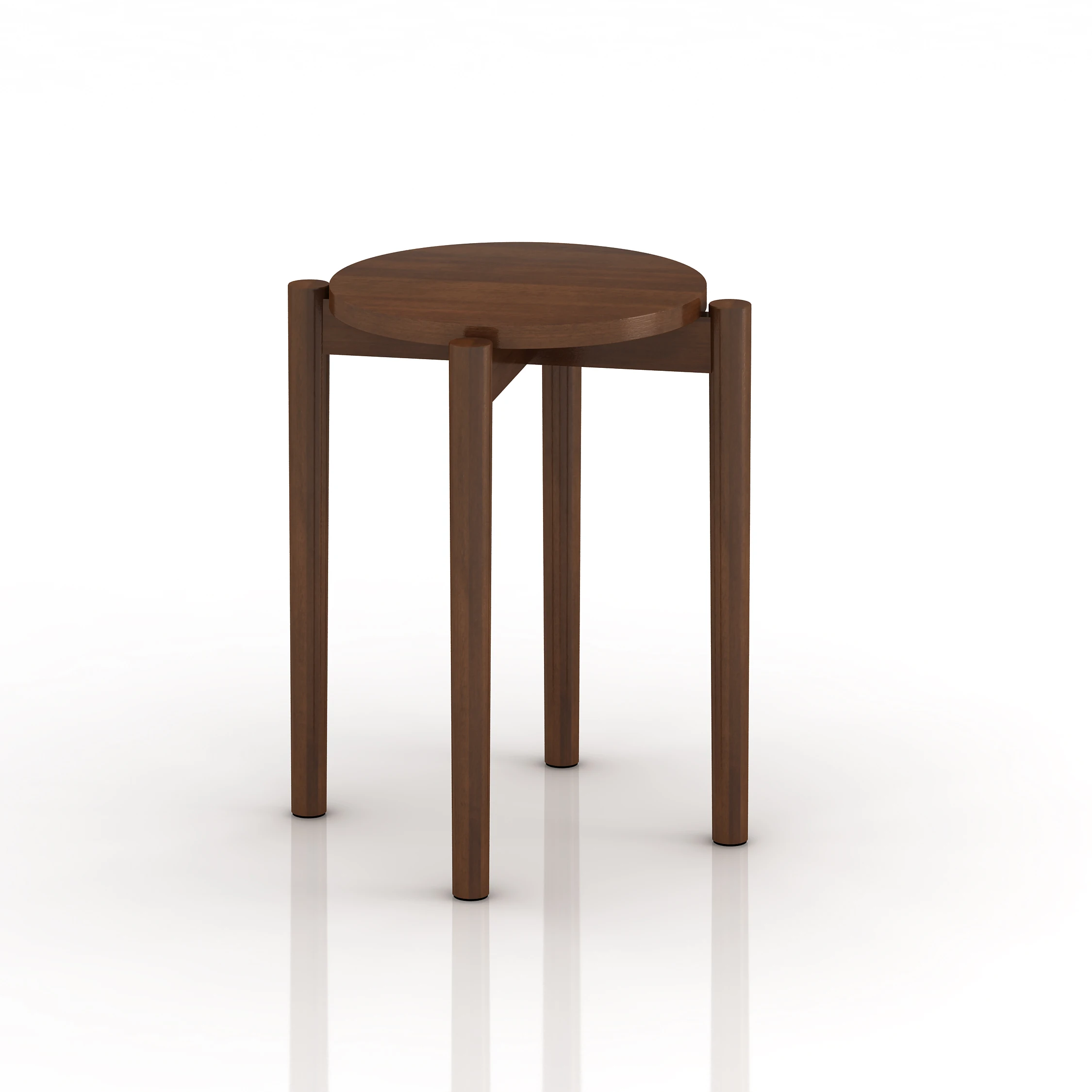 Kids Furniture Wooden Kitchen Round Bar Ottoman Stool Makeup Dining Chair for Home Restaurants