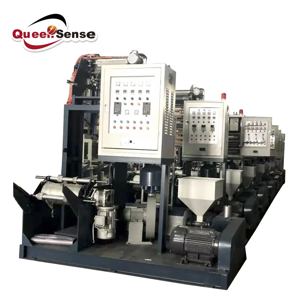 PE,HDPE,LEPE,LLDPE Mini Film Blow Moulding Machine Extruder Semi Automatic Plastic Bottle Blowing Machine QUEENSENSE 220/380v 40