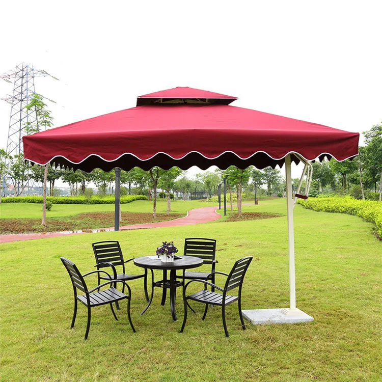 
2020 Best Sale Waterproof High Quality Outdoor Garden Parasols Umbrella, China Furniture Square Aluminum Roma Patio Umbrellas 